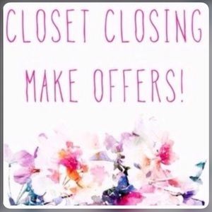 Everything in closet must go